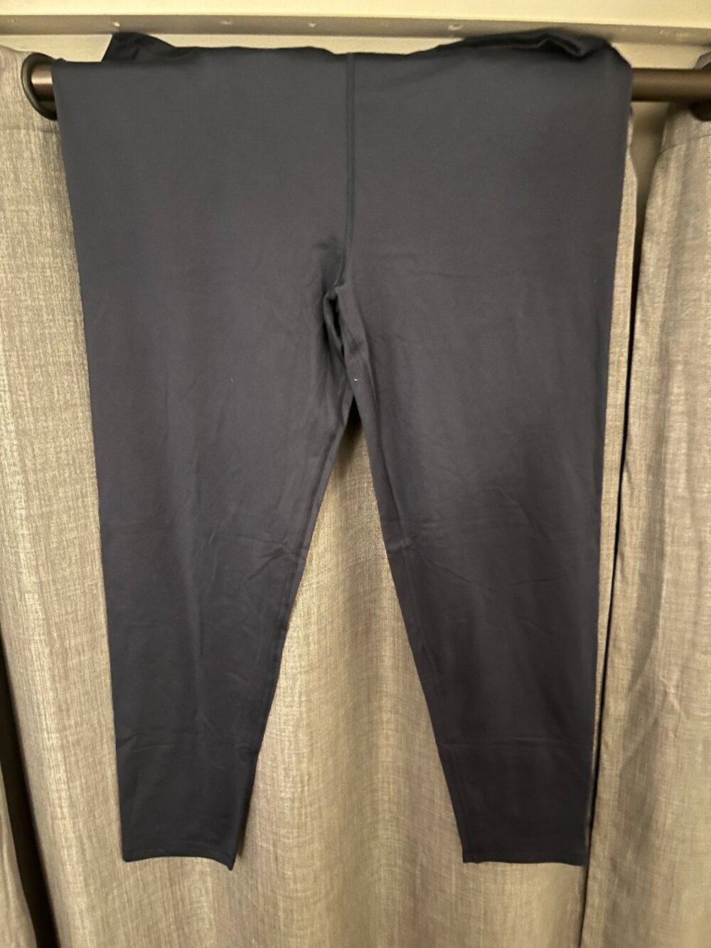 Cuddl Duds Stay Warm Fleece Lined Leggings XXL Navy Blue High Waist Recycled